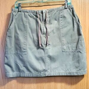 Vintage Route 66 Olive Green Mini Skirt size 12